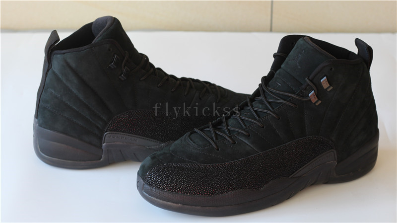 Authetnic Air Jordan 12 Retro OVO Black 2017